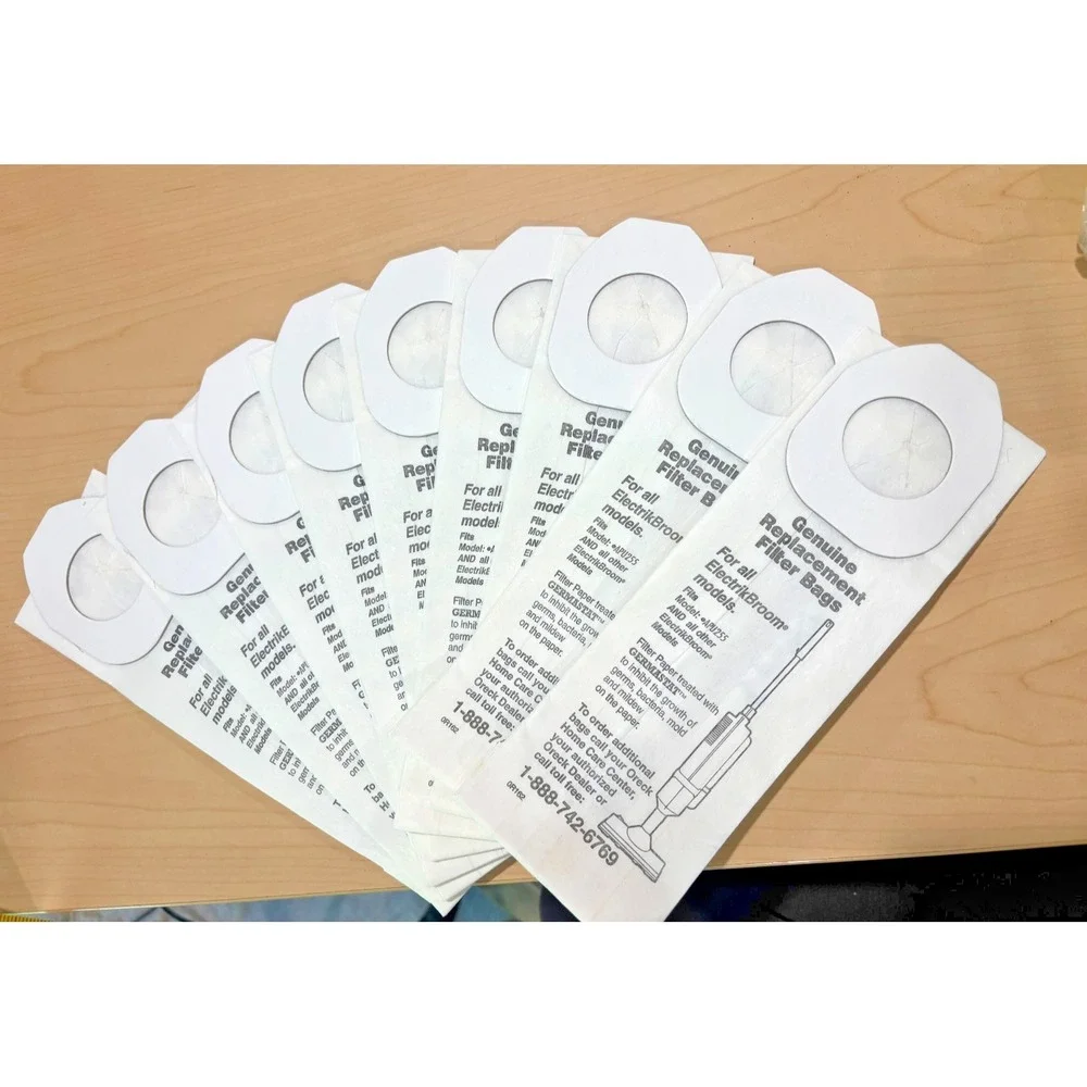 Oreck ElectrikBroom APU255 Genuine Replacement Filter Bags Lot of 9 OEM Vacuum